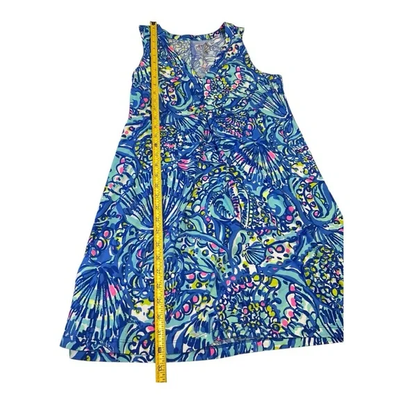 Lilly Pulitzer Amina Dress Small Brilliant Blue Ceviche Sleeveless Dress - Picture 6 of 9